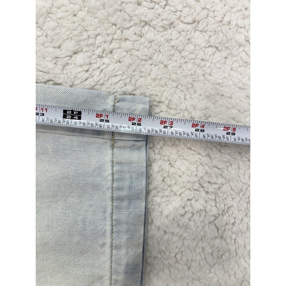 KanCan Annalise Mid Rise Wide Leg Pants 9/28 100% Cotton Cropped Light Wash - Picture 11 of 11